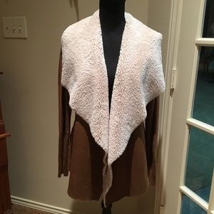 Sebby - Super Soft Open Front Waterfall Sweater